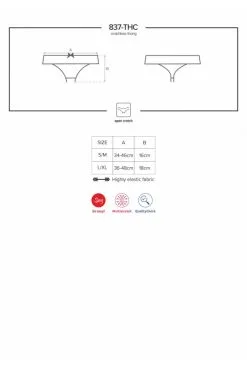 String Ouvert Sexy Noir -SexToys Soldes string ouvert sexy noir 4