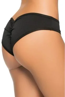 Tanga Noir Fesses Froncées