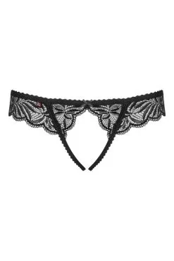 Tanga Ouvert Noir Contica -SexToys Soldes tanga ouvert noir contica 2