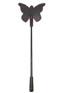 Tapette Papillon Cuir Et Fourrure 25cm