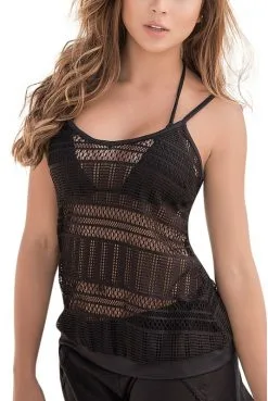 Top Brodé TAILLE M Noir Filet Mapalé Resort -SexToys Soldes top brode taille m noir filet mapale resort 4