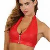 Top Rouge WetLook Zip Fetish