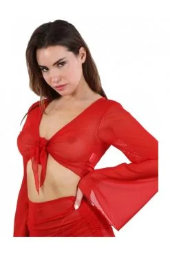 Top Voile Rouge Réglable -SexToys Soldes top voile rouge reglable 2