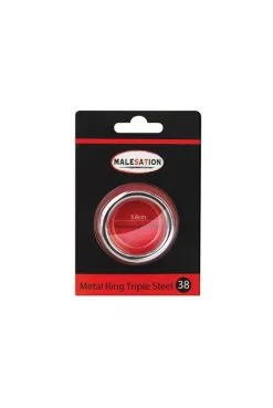 Triple Cockring Métal Malesation -SexToys Soldes triple cockring metal malesation 2