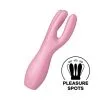 Triple Stimulateur Clitoris Lèvres Rose