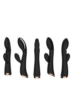 Vibro Chauffant Rabbit Stimulateur Clitoris USB Noir -SexToys Soldes vibro chauffant rabbit stimulateur clitoris usb noir 2