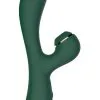 Vibro Double Stimulation Point G Et Succion Clitoris USB Vert
