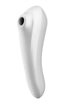 Vibro Et Stimulateur Clitoris Connecté Blanc Dual Pleasure