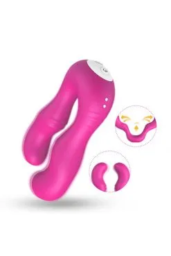 Vibro Forme U Double Tête Stimulateur Point G Rose -SexToys Soldes vibro forme u double tete stimulateur point g rose 4