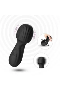 Vibro Puissant Wand Massage Noir -SexToys Soldes vibro puissant wand massage noir 4