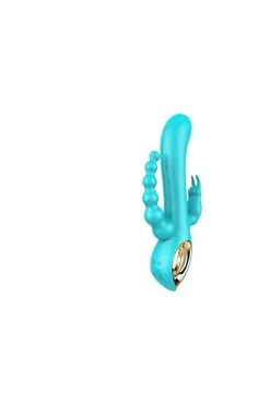 Vibro Rabbit Bleu Chapelet Vibrant -SexToys Soldes vibro rabbit bleu chapelet vibrant 2
