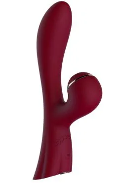 Vibro Rabbit Double Stimulation Point G Et Succion Clito Rouge USB -SexToys Soldes vibro rabbit double stimulation point g et succion clito rouge usb 3