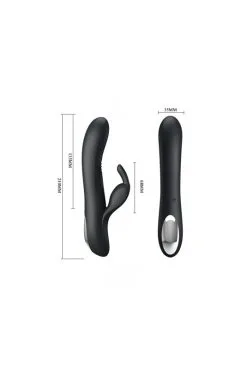 Vibro Rabbit Dylan Noir -SexToys Soldes vibro rabbit dylan noir 2