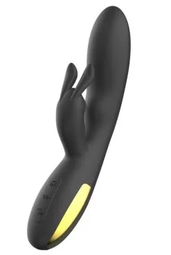Vibro Rabbit Noir Luxe Puissant USB -SexToys Soldes vibro rabbit noir luxe puissant usb 3