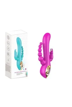 Vibro Rabbit Rose Chapelet Vibrant -SexToys Soldes vibro rabbit rose chapelet vibrant 2