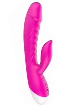 Vibro Rabbit Rose Chauffant 10 Programmes USB -SexToys Soldes vibro rabbit rose chauffant 10 programmes usb 2