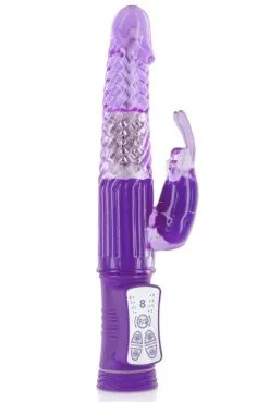 Vibro Rabbit Violet 2 Moteurs Billes Rotatives USB