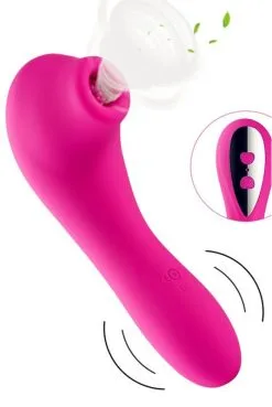 Vibro Stimulateur à Succion Rose 20 Programmes USB