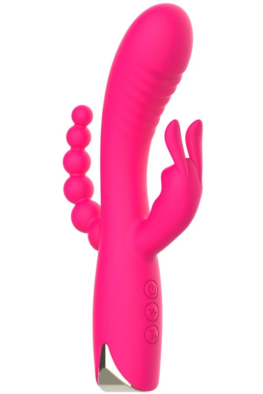 Vibro Triple Stimulation Puissant Rose USB 2 Vibro Triple Stimulation Puissant Rose USB – Image 2