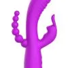 Vibro Triple Stimulation Puissant Violet USB