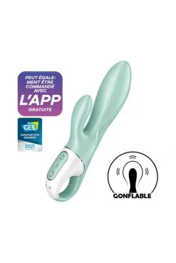 Vibromasseur Rabbit Gonflant Connecté USB Air Pump Bunny 5