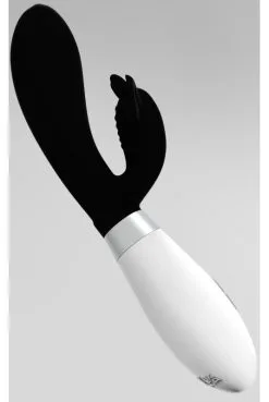 Vibromasseur Rabbit Noir Papillon En Silicone -SexToys Soldes vibromasseur rabbit noir papillon en silicone 4